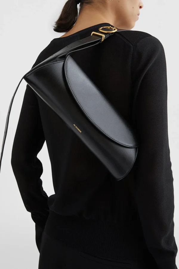 Jil Sander Schultertaschen | Handtaschen<Tasche Cannolo Small in Schwarz