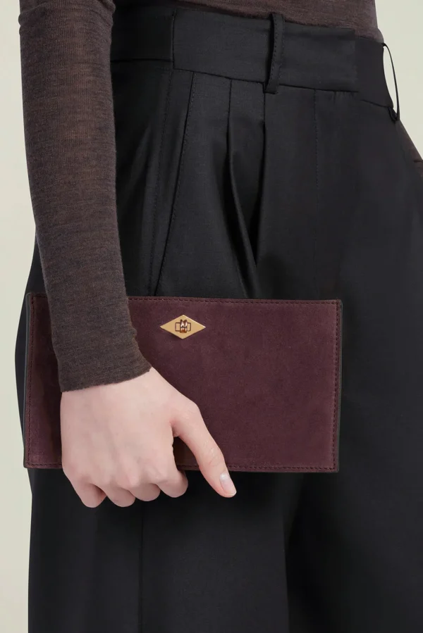 Métier Schultertaschen | Clutches & Pouches<Tasche Ease Suede in Amarone