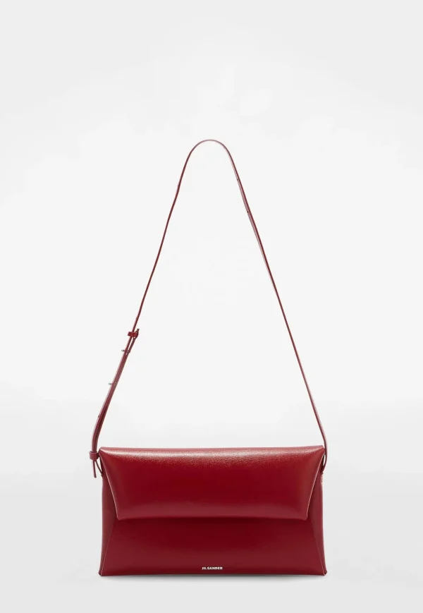 Jil Sander Schultertaschen | Crossbody<Tasche Folded Small in Cedar Red