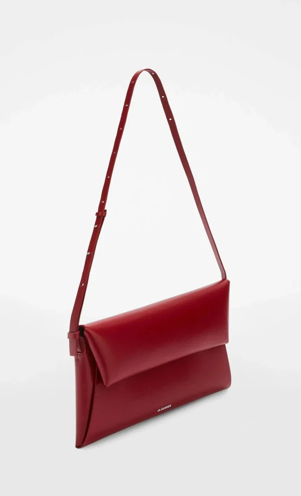 Jil Sander Schultertaschen | Crossbody<Tasche Folded Small in Cedar Red