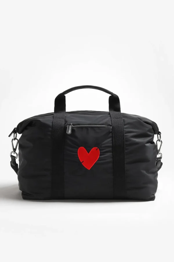 Anita Hass Shopper<Tasche 'Heart' in Black Nylon