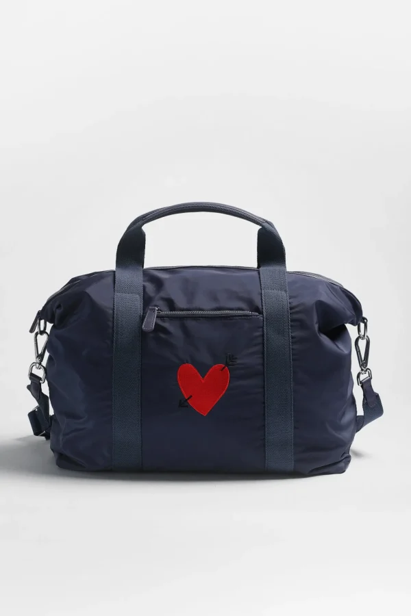 Anita Hass Shopper<Tasche 'Heart' in Navy Nylon