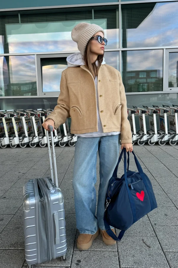 Anita Hass Shopper<Tasche 'Heart' in Navy Nylon