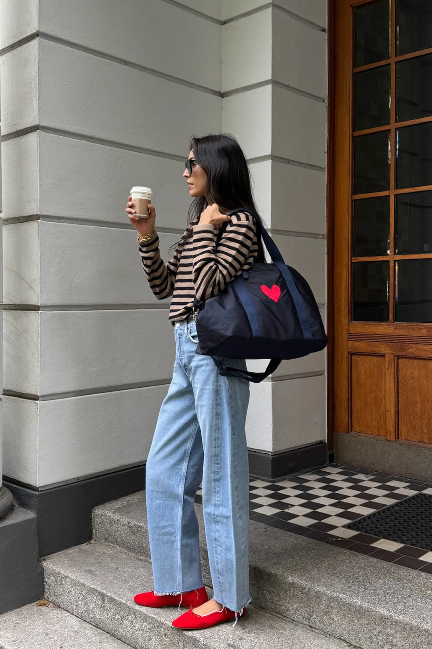 tasche_heart_in_navy_nylo_2.webp Anita Hass Shopper<Tasche 'Heart' in Navy Nylon