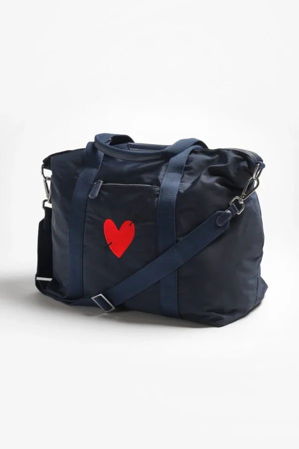 Anita Hass Shopper<Tasche 'Heart' in Navy Nylon