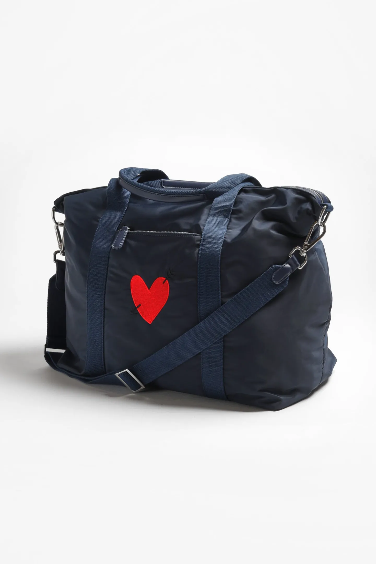 tasche_heart_in_navy_nylo_5.webp Anita Hass Shopper<Tasche 'Heart' in Navy Nylon