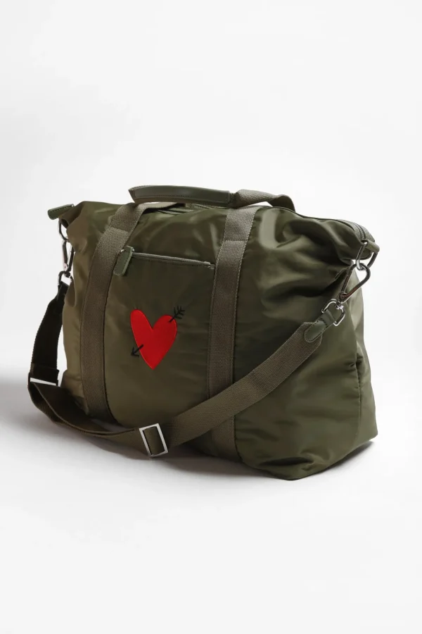 Anita Hass Shopper<Tasche 'Heart' in Oliv Nylon