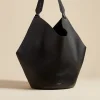 Khaite Shopper<Tasche Lotus Medium in Schwarz Pebbled