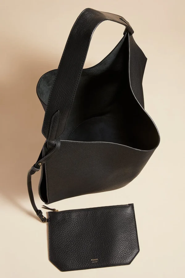 Khaite Shopper<Tasche Lotus Medium in Schwarz Pebbled