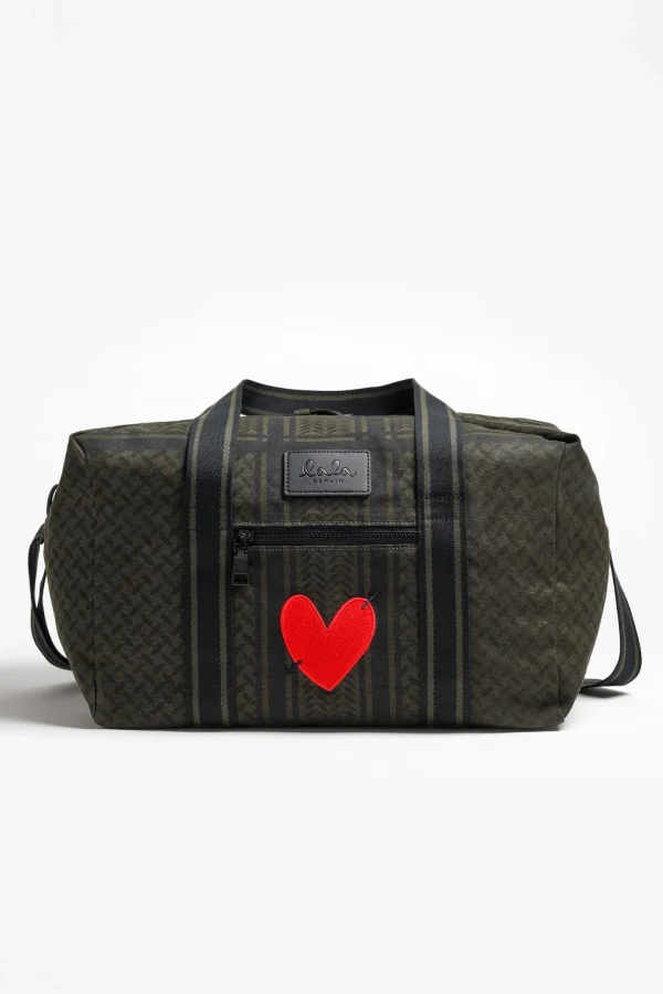 Lala Berlin x Anita Hass Shopper<Tasche Muriel 'Heart' in Olive