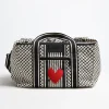 Lala Berlin x Anita Hass Shopper<Tasche Muriel 'Heart' in Schwarz/Weiß