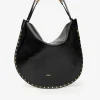 Isabel Marant Schultertaschen<Tasche Oskan Hobo Soft Bijo in Schwarz