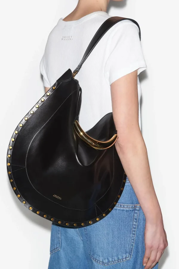 Isabel Marant Schultertaschen<Tasche Oskan Hobo Soft Bijo in Schwarz