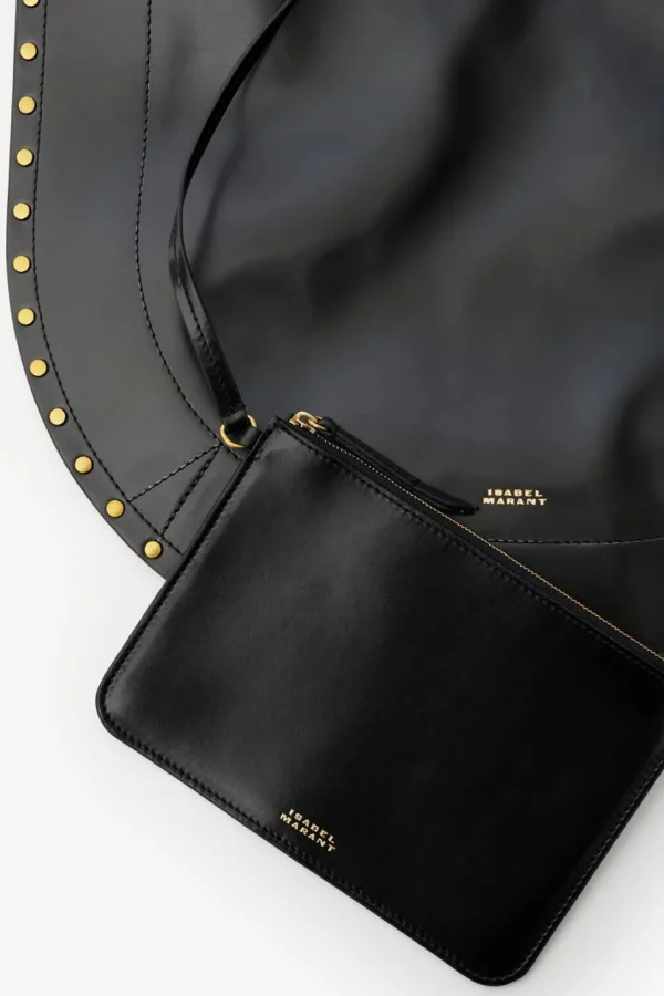 Isabel Marant Schultertaschen<Tasche Oskan Hobo Soft Bijo in Schwarz