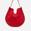 Isabel Marant Schultertaschen<Tasche Oskan Hobo Soft in Scarlet Red