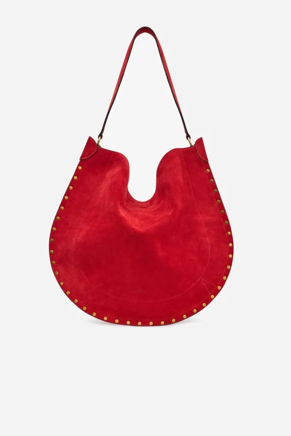 Isabel Marant Schultertaschen<Tasche Oskan Hobo Soft in Scarlet Red