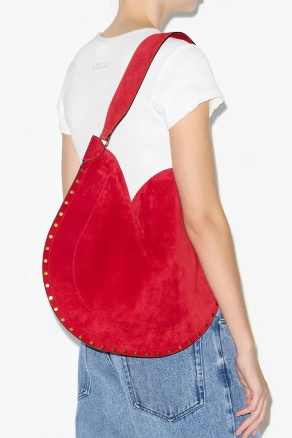 Isabel Marant Schultertaschen<Tasche Oskan Hobo Soft in Scarlet Red