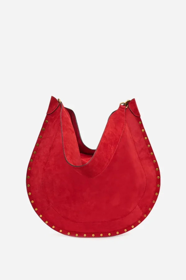 Isabel Marant Schultertaschen<Tasche Oskan Hobo Soft in Scarlet Red
