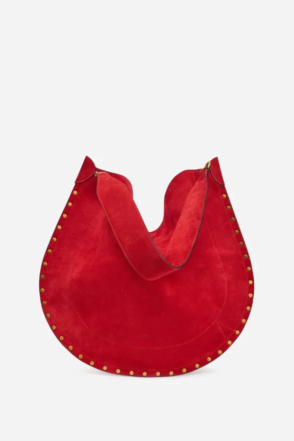 Isabel Marant Schultertaschen<Tasche Oskan Hobo Soft in Scarlet Red