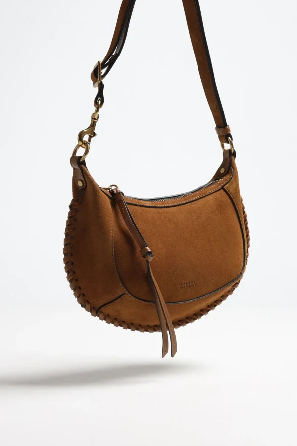 Isabel Marant Schultertaschen | Crossbody<Tasche Oskan Moon Suede in Cognac