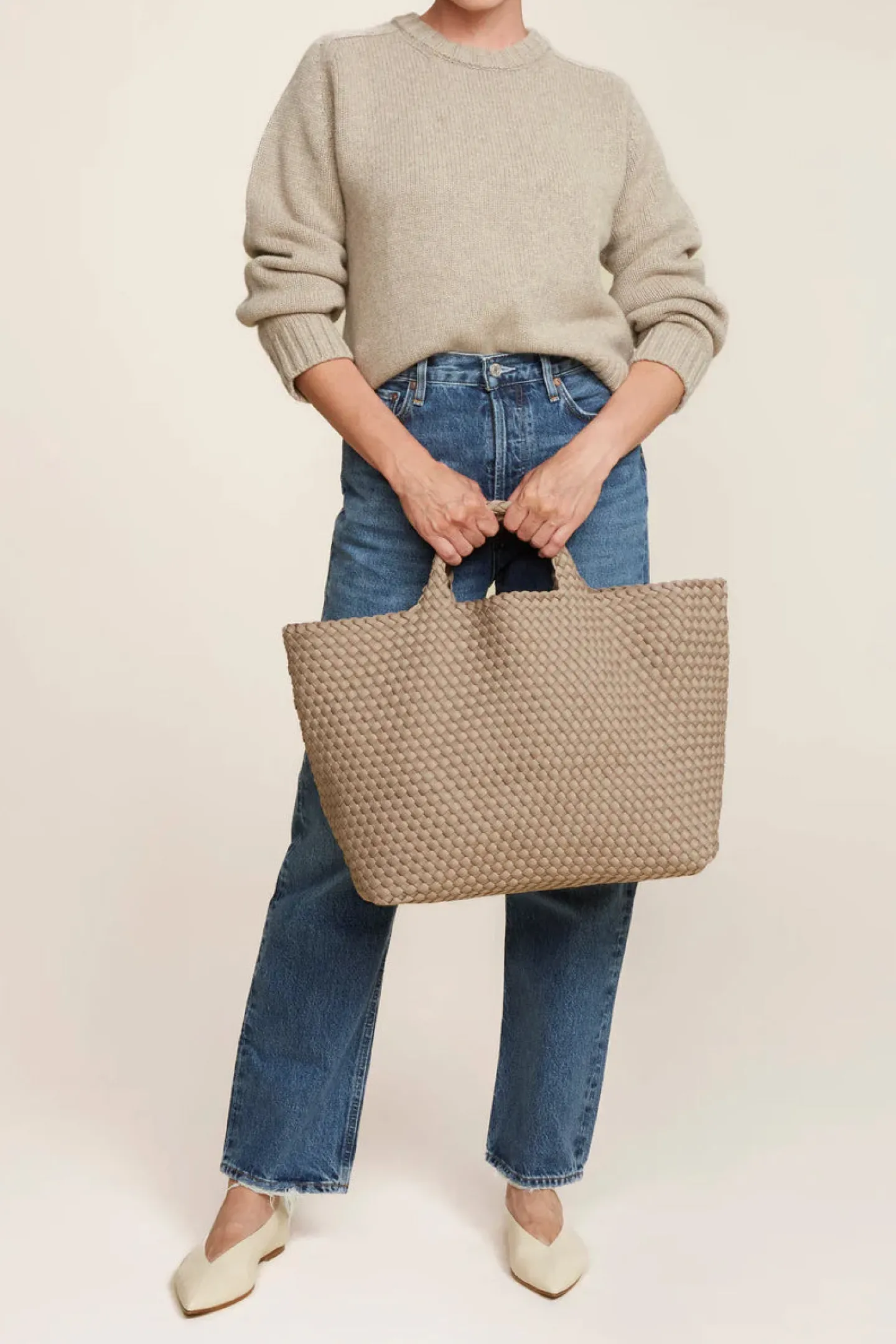 tasche_st_barths_large_in_2-5.webp Naghedi Shopper | Schultertaschen<Tasche St. Barths Large in Cashmere