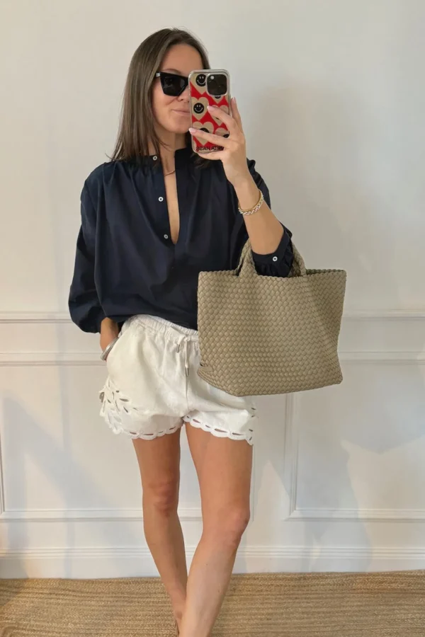 Naghedi Shopper | Schultertaschen<Tasche St. Barths Medium in Stone