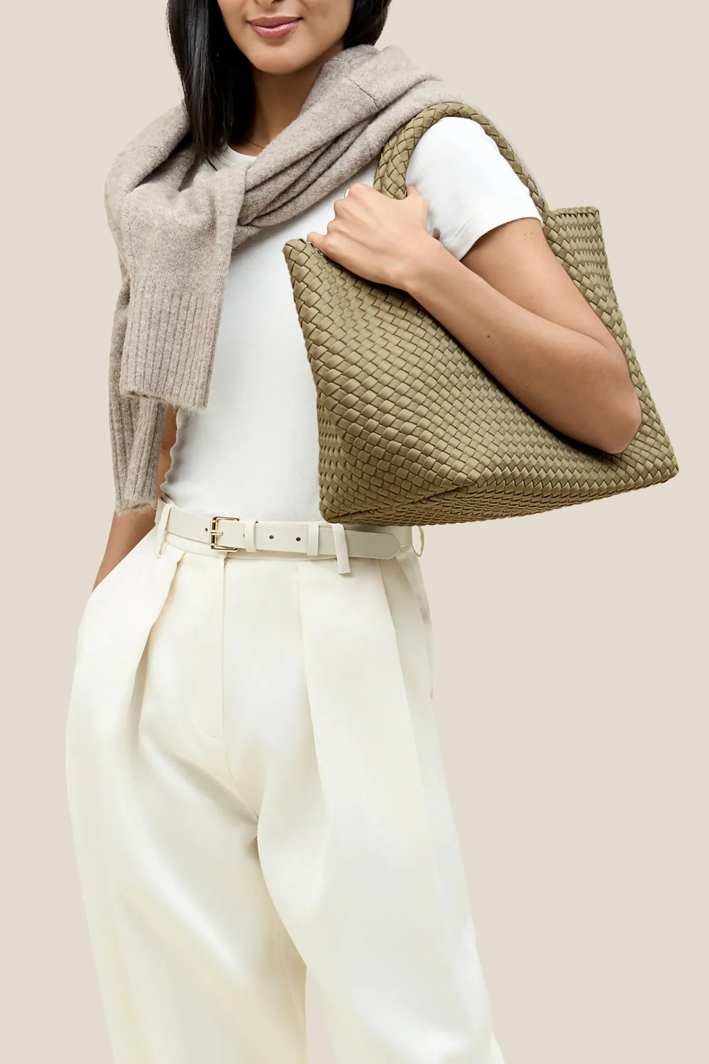 tasche_st_barths_medium_i_2.webp Naghedi Shopper | Schultertaschen<Tasche St. Barths Medium in Stone