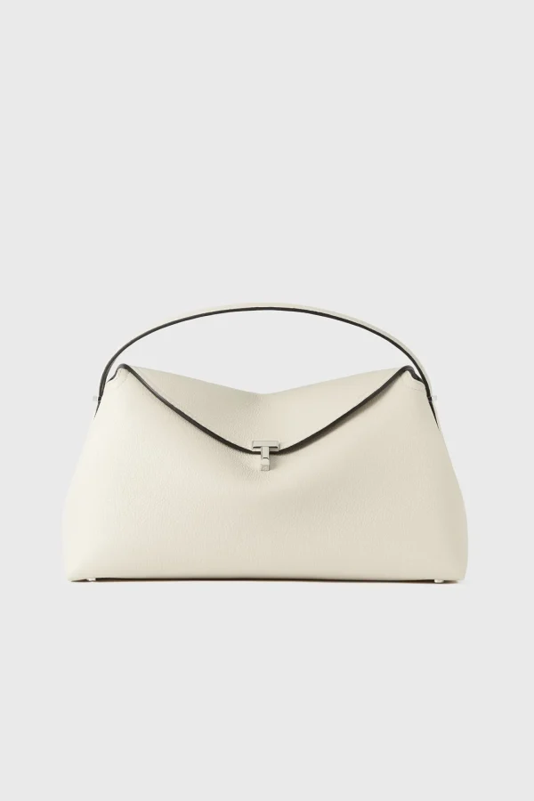 Toteme Schultertaschen | Handtaschen<Tasche T-Lock Pebbled in Milk