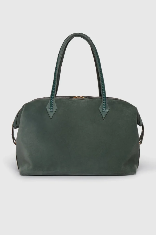 Métier Shopper<Tasche Vérité All Day in Suede Emerald
