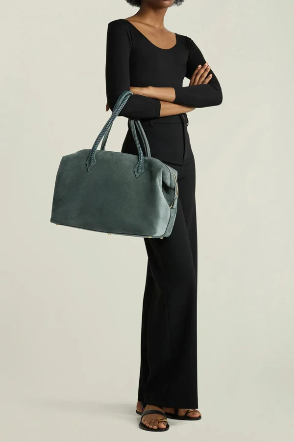 Métier Shopper<Tasche Vérité All Day in Suede Emerald