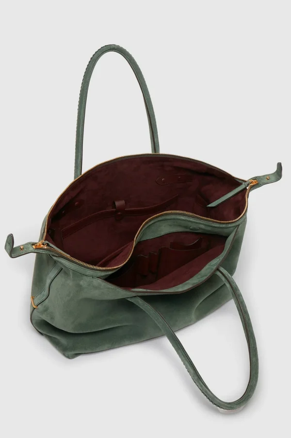 Métier Shopper<Tasche Vérité All Day in Suede Emerald