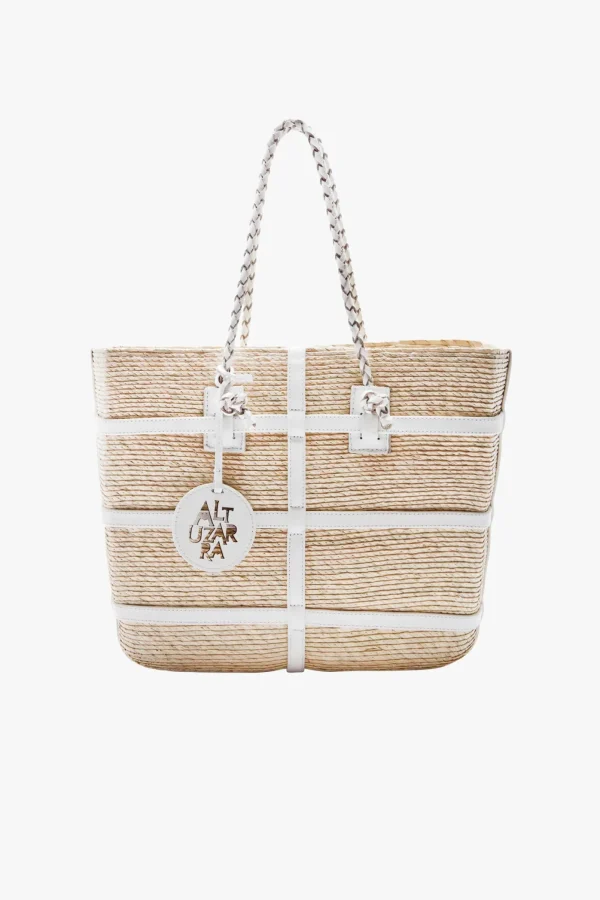 Altuzarra Shopper | Schultertaschen<Tasche Watermill in Natural/Weiß